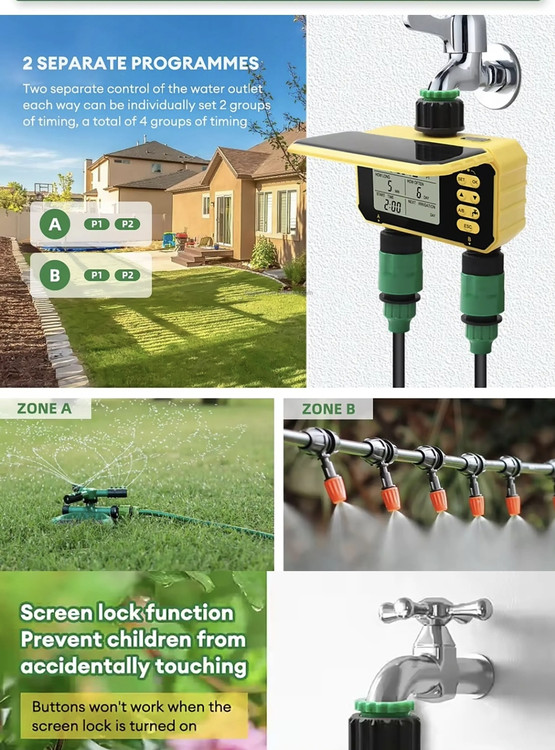 آبیاری هوشمند و اتوماتیک بدون نیاز به برق و باطری