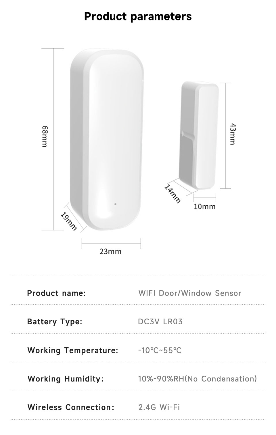 سنسور درب و پنجره وایفای کنترل از راه دور قیمت تخفیف ویژه