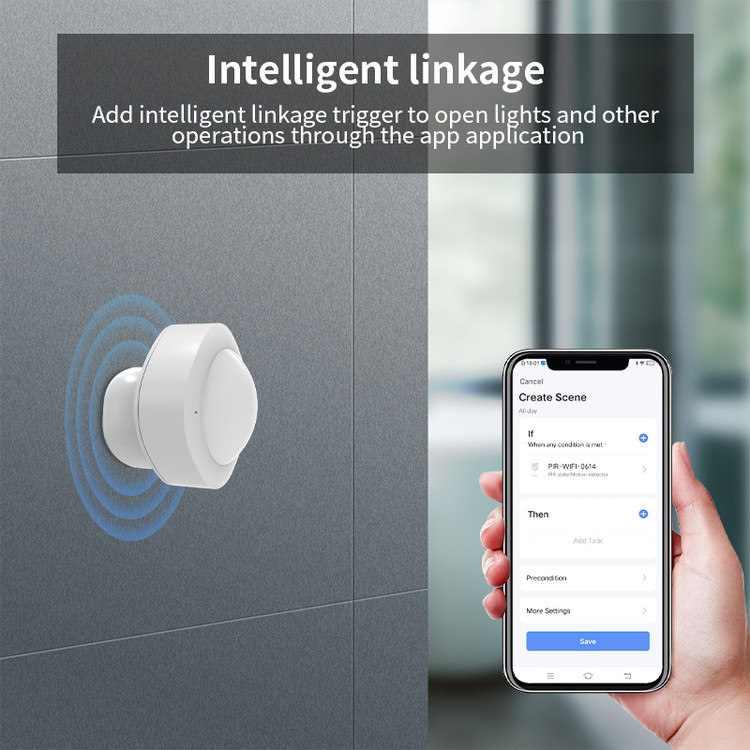 سنسور هوشمند تشخیص حرکت وایفای تویا RSH-WiFi-GS03