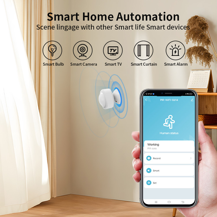 سنسور هوشمند تشخیص حرکت وایفای تویا RSH-WiFi-GS03