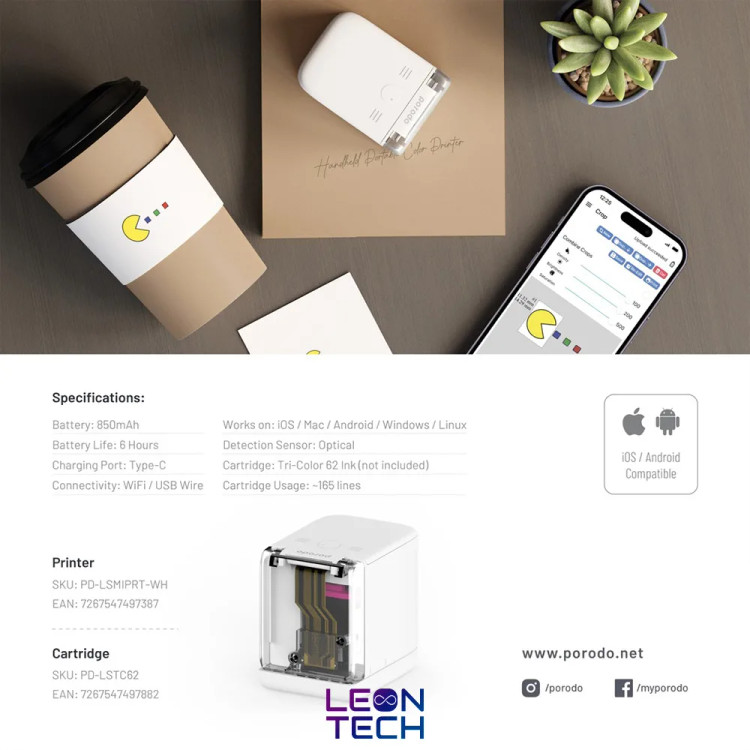 خرید پرینتر رنگی موبایل پرودو