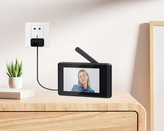 قیمت زنگ درب هوشمند مانیتور دار شارژی ارسال رایگان