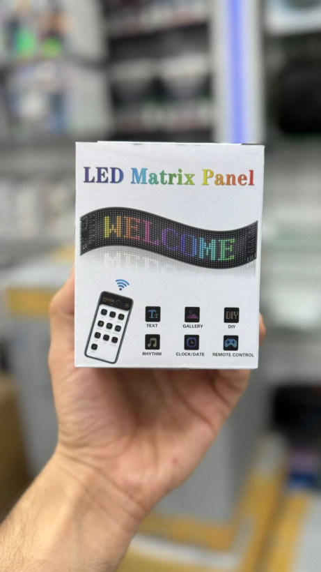 پنل LED منعطف خودرو اسمارت ریموتی سایز 35x8 سانت 1664