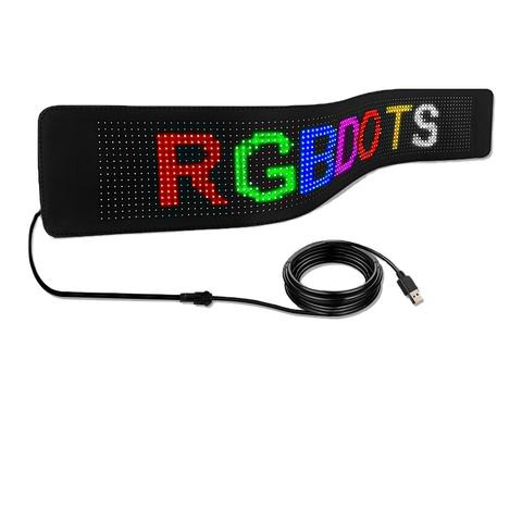 پنل LED منعطف خودرو اسمارت ریموتی سایز بزرگ 12x60 سانت 1696
