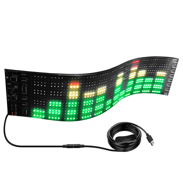 پنل LED منعطف خودرو اسمارت ریموتی سایز بزرگ 12x60 سانت 1696