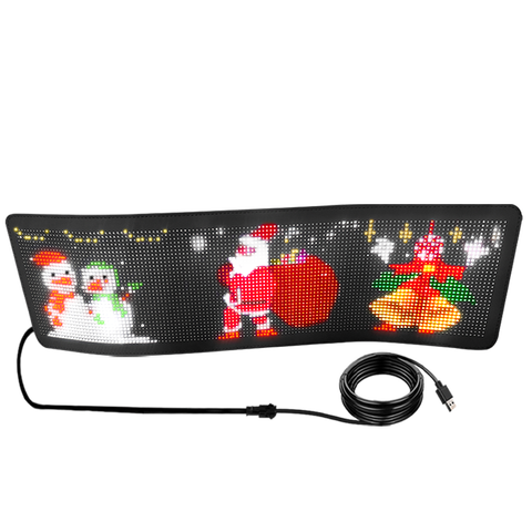 پنل LED منعطف خودرو اسمارت ریموتی سایز بزرگ 12x60 سانت 1696