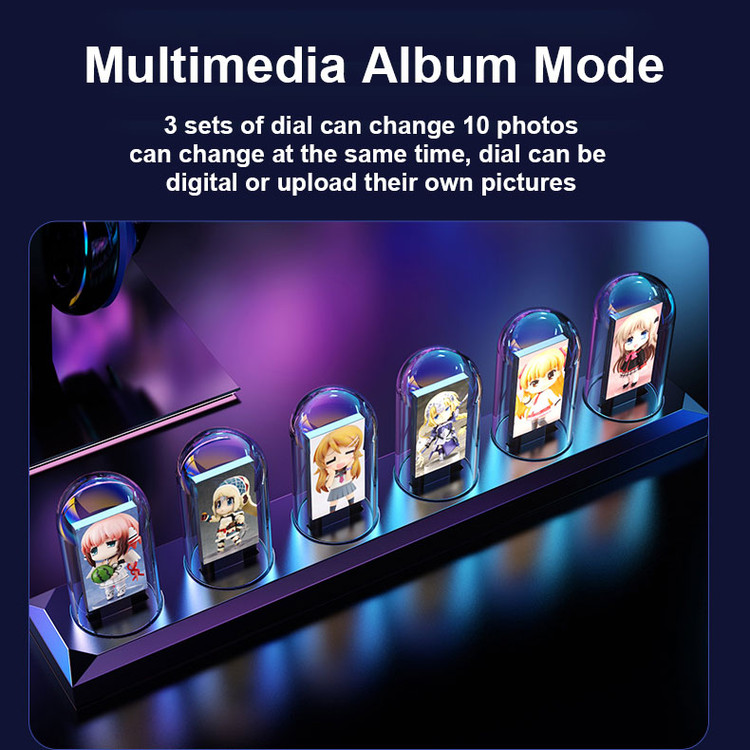 ساعت رومیزی ips tube جدید آلومینیومی