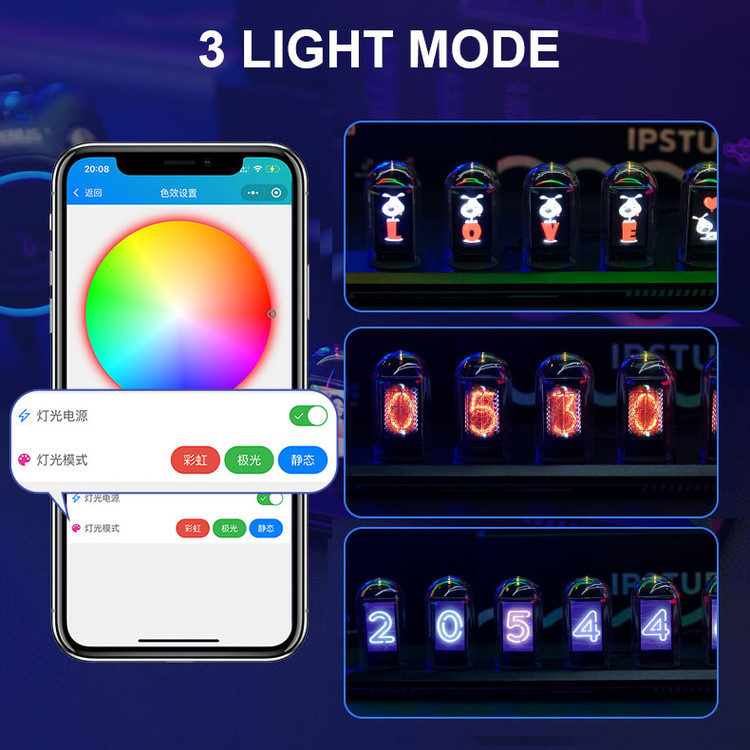 ساعت رومیزی ips tube جدید آلومینیومی