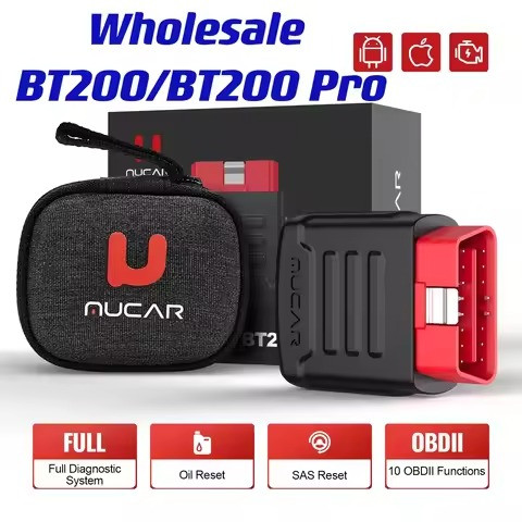 دیاگ بلوتوثی mukar BT200 PRO + آپدیت یکساله رایگان + 15 ریست رایگان