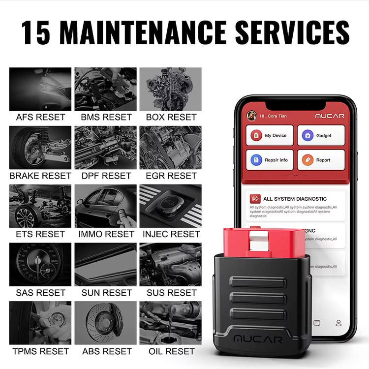 دیاگ بلوتوثی mukar BT200 PRO + آپدیت یکساله رایگان + 15 ریست رایگان