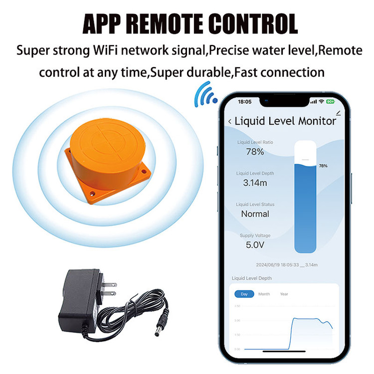 دستگاه تشخیص سطح آب با امواج بی سیم