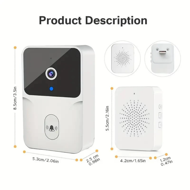 زنگ بی سیم هوشمند آپارتمان و منزل مدل mini doorbel، قابلیت مکالمه تصویری با گوشی موبایل