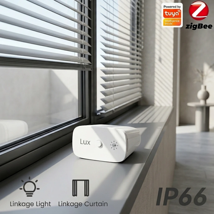 سنسور روشنایی هوشمند Zigbee مدل GZ100 با تشخیص 0 تا 1000 لوکس و زاویه دید 120 درجه