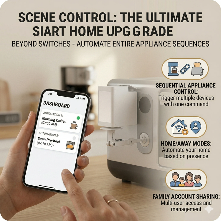 Finger Bot wifi | ربات دکمه زن هوشمند وایفای با باتری داخلی قابل شارژ و پشتیبانی از خانه هوشمند