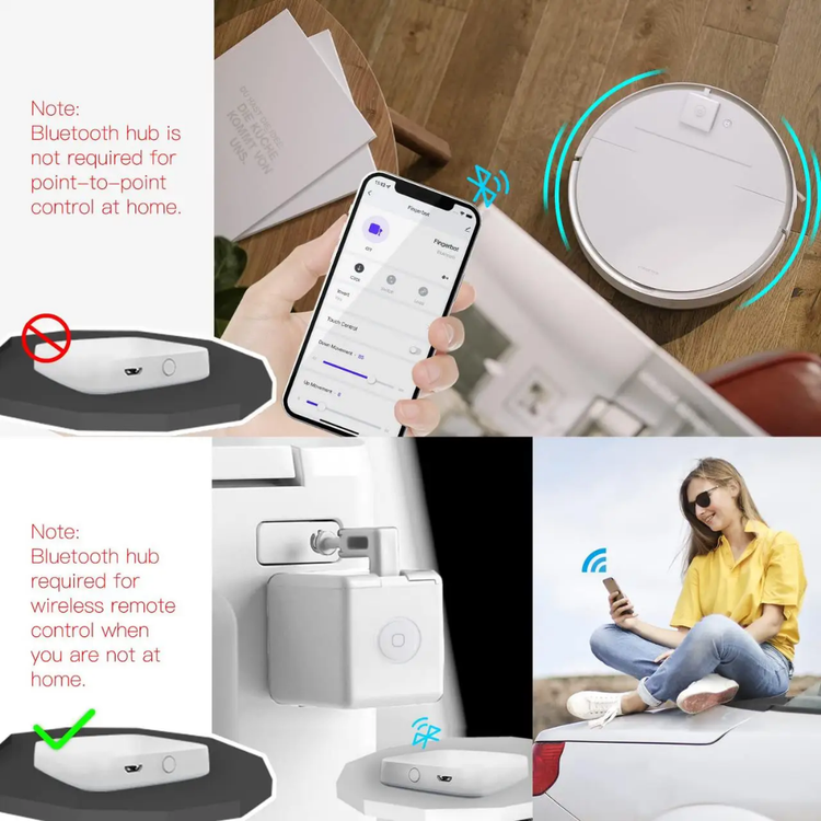Finger Bot Plus | ربات دکمه زن هوشمند با باتری داخلی قابل شارژ و پشتیبانی از خانه هوشمند