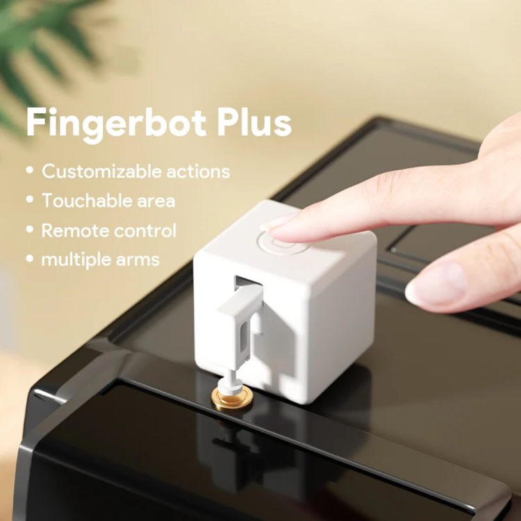 Finger Bot Plus | ربات دکمه زن هوشمند با باتری داخلی قابل شارژ و پشتیبانی از خانه هوشمند