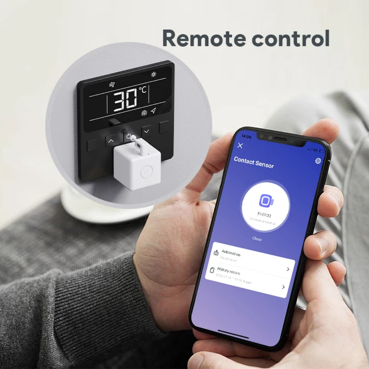 Finger Bot Plus | ربات دکمه زن هوشمند با باتری داخلی قابل شارژ و پشتیبانی از خانه هوشمند